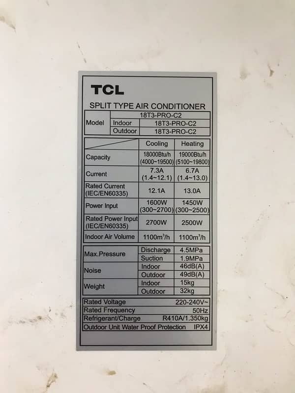 TCL DC Inverter 1.5 ton like new condition 3