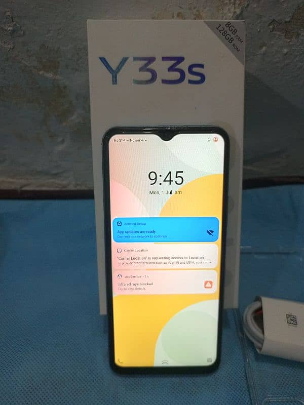 vivo y33s full box 8+4 128gb no open exchange any mobile 1