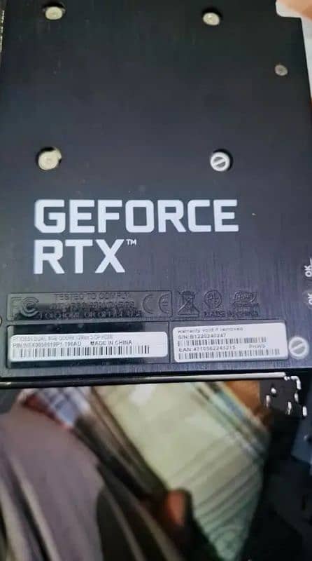 Nvidia RTX 3050 8GB Graphics Card Palit GPU 3