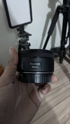 Canon 50mm 1.8 STM with hood