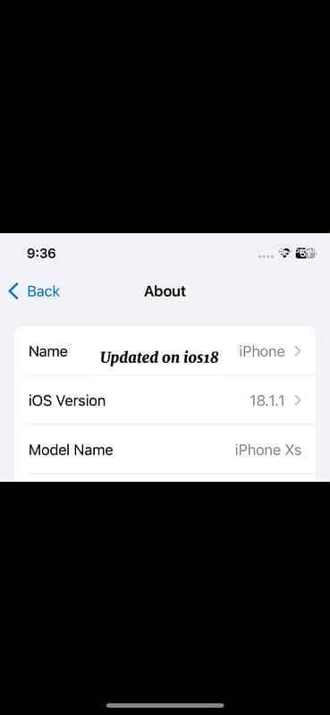 (iphone xs)64 Gb Non pta (ios18 verision) 6