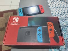 selling Nintendo switch V2 with box for cheap.