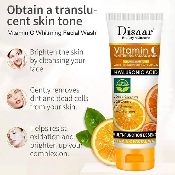 vitamin c whitening face wash. 100g 5