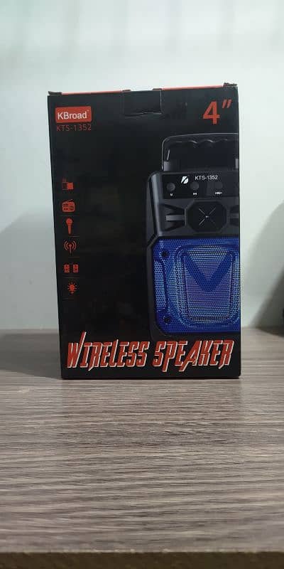 Greatnice KTS-1352 Wireless Speaker with Mic Support and Phone Holder 2