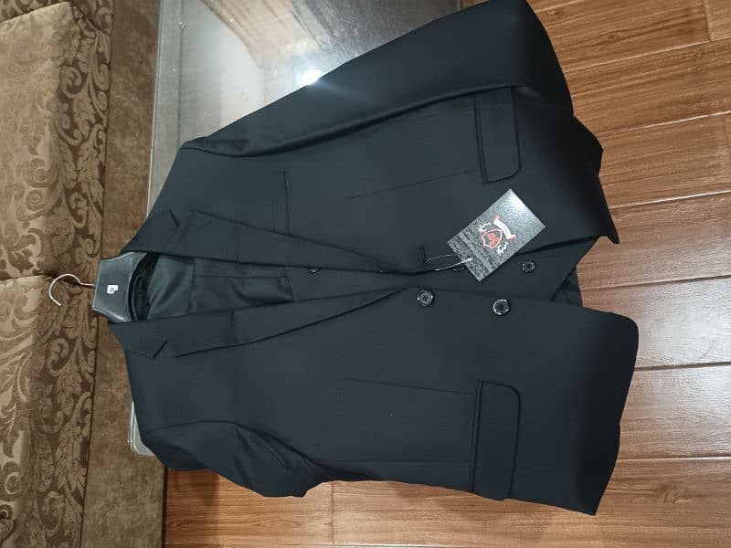 3 piece brand new mens black coat (38 SIZE) urgent sale 0