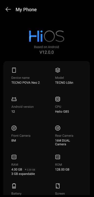 Tecno Pova Neo 2 in new condition 0