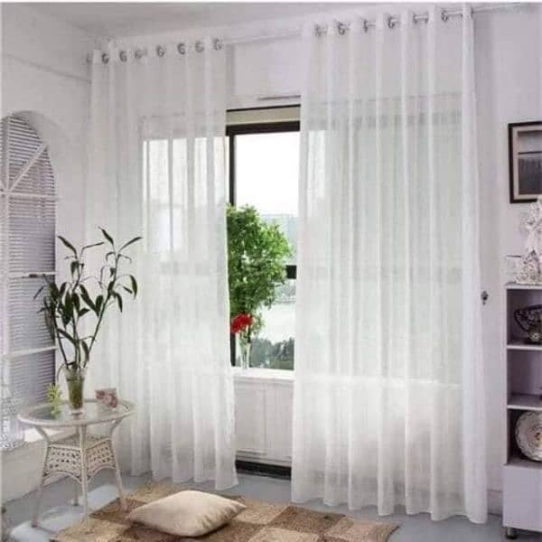 3 PCs indoor plain home curtains for windows 1