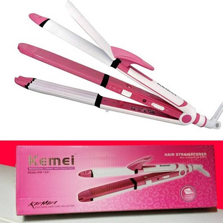 3 In 1 Professional Electric Hair Straightener price 1