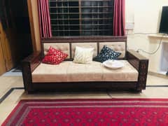 wooden sofa