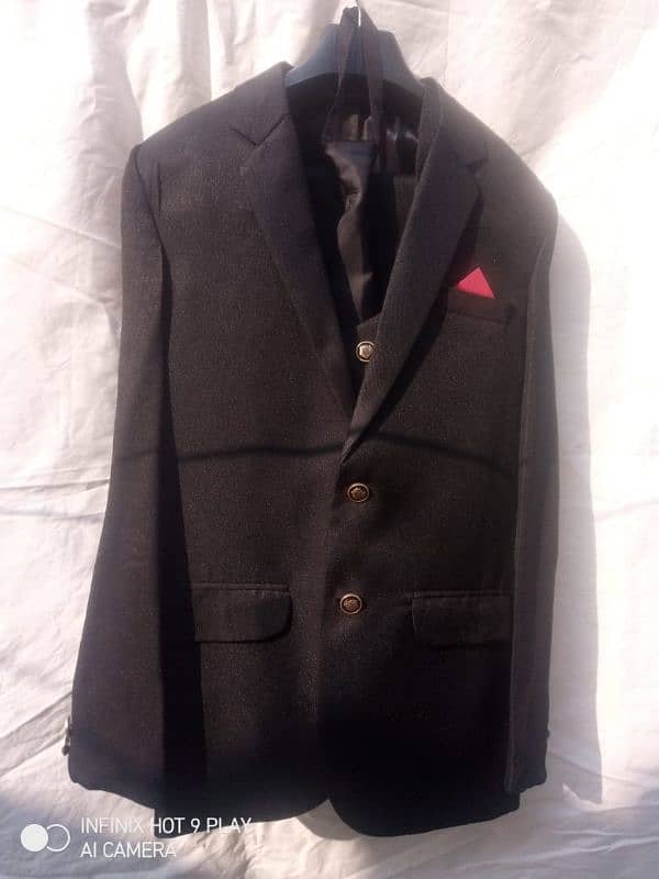 three piece pent coat with shirt and tie 1