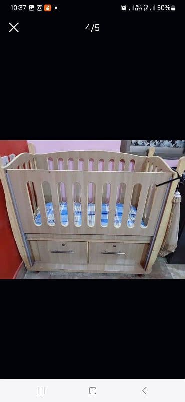 wooden cot 1