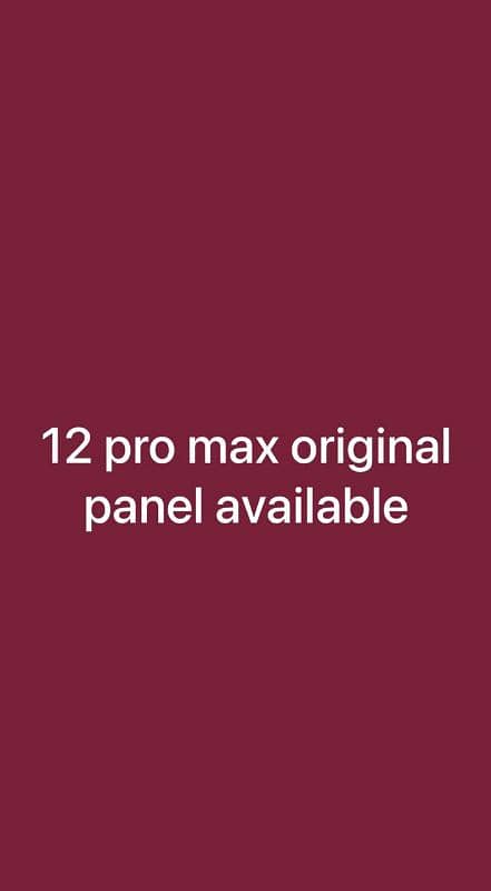 i phone 12 pro max fresh orignal panel 0