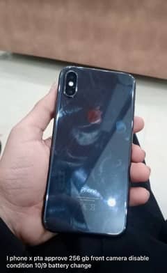 iPhone X 256gp Face ID ok just front camera disable PTA ha