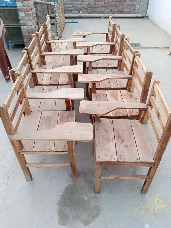 wooden school chairs 0