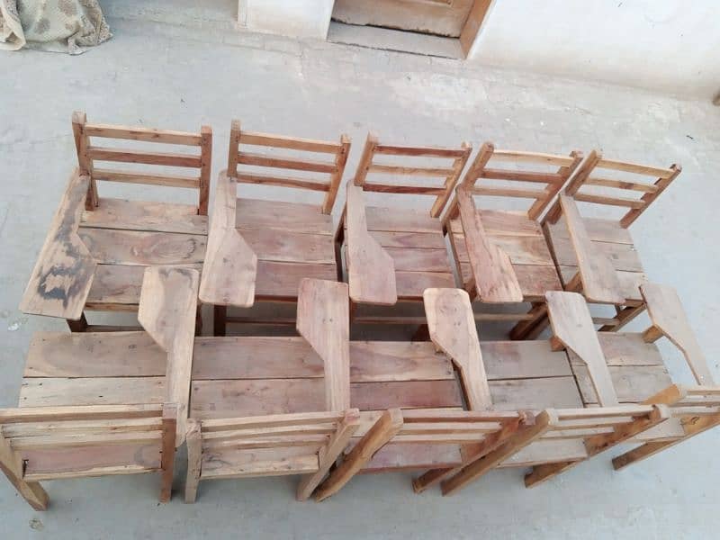 wooden school chairs 2