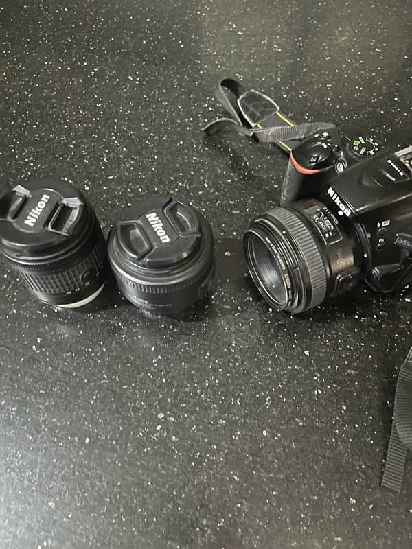 nikon D5500 with 35mm lense 50mm and 18,55 0