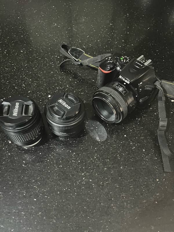 nikon D5500 with 35mm lense 50mm and 18,55 3