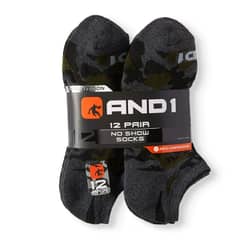 AND1 Basketball Cushion Crew Sock, 6 Pack