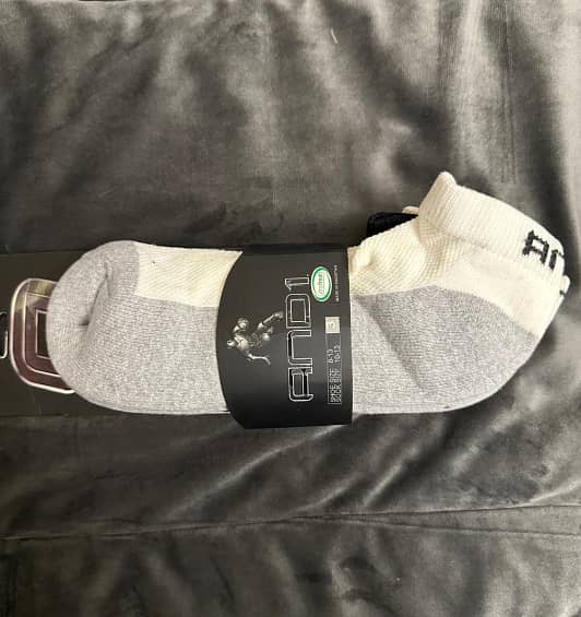 AND1 Basketball Cushion Crew Sock, 6 Pack 4