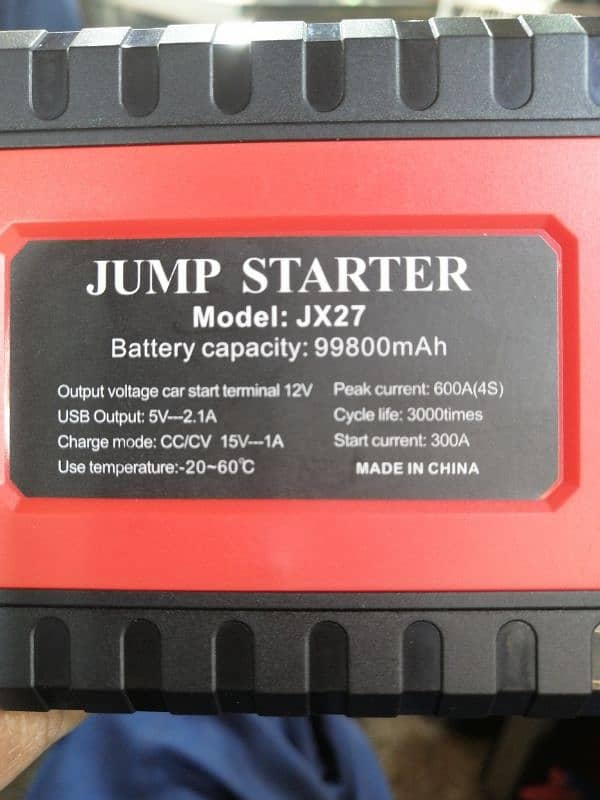 High-Capacity Multi-Function Car Jump Starter 7