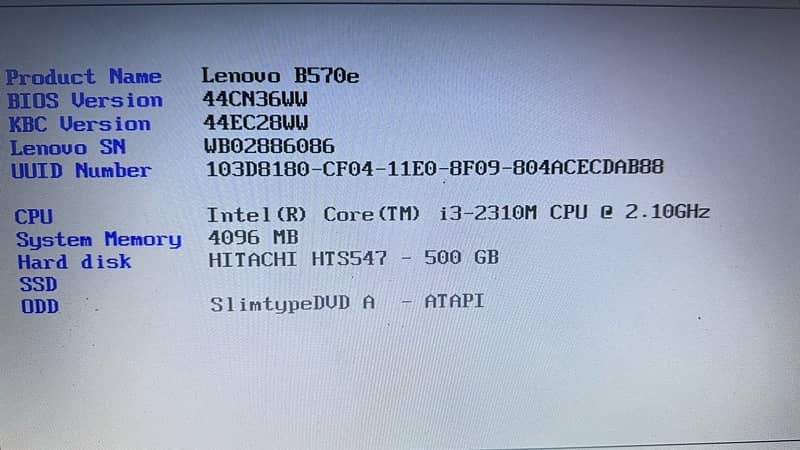 Lenovo Laptop Core i3 2nd Gen 6