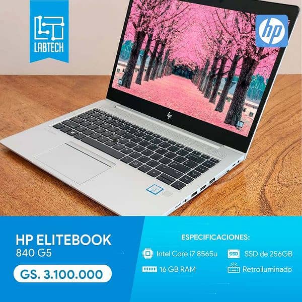 HP Elitebook (new logo) 840 G6 • Touch • i5 8th Gen • 8GB/256GB SSD 4