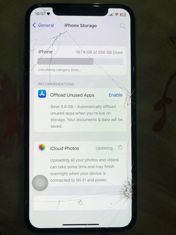 Iphone X 256 gb PTA Approved Glass Crack 7