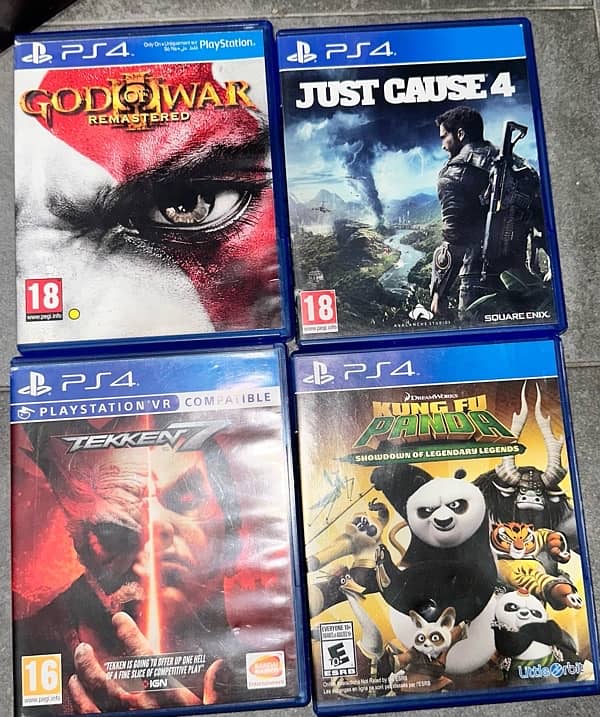 PS4 BLUE RAY GAME DISCS 0