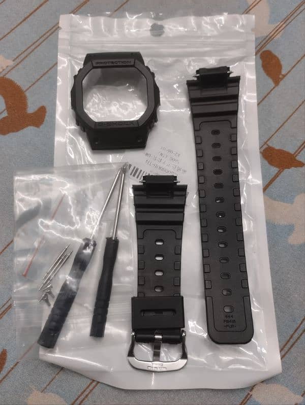 G Shock DW 5600 MOD Black Rubber 1