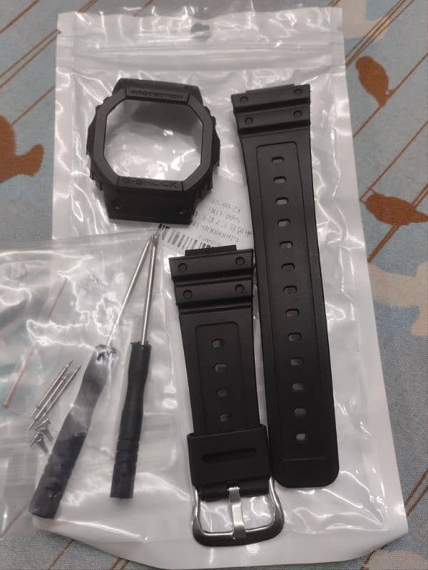 G Shock DW 5600 MOD Black Rubber 2