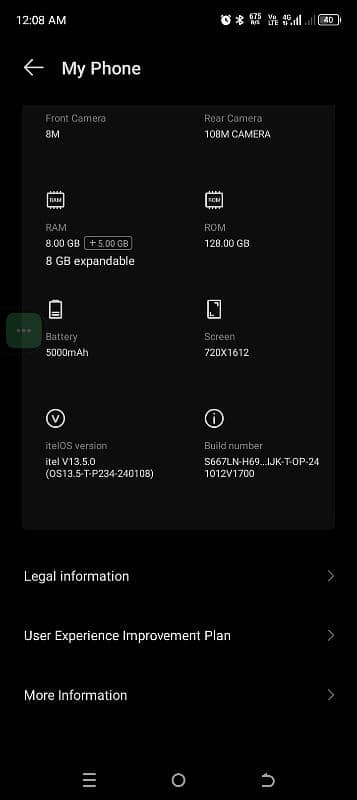 itel s24 8+5/128Gb 2