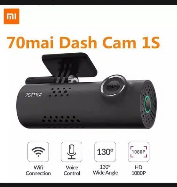 Original Xiaomi 70mai Smart car Dash Cam 1S, wifi 1080P Full HD, 12