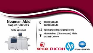 All copier Services and Rental agreements