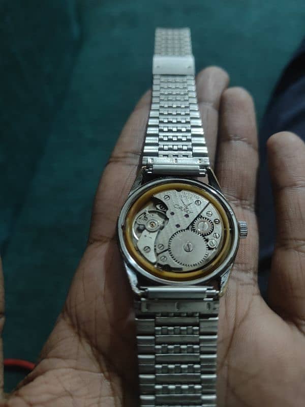 rare camy manual winding vintage watch with very beautiful chain 0