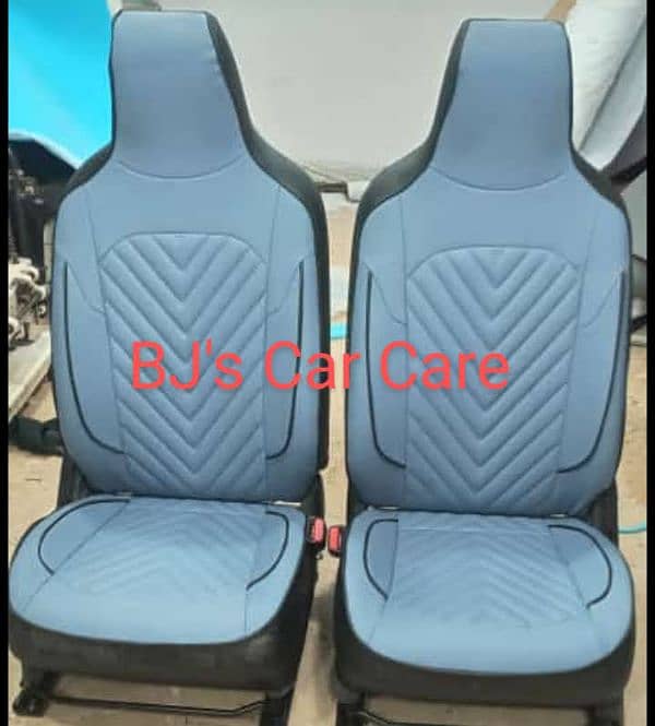 Car Seat Covers - Leather Velvet Rexine - Civic Alto Corolla Mira 1