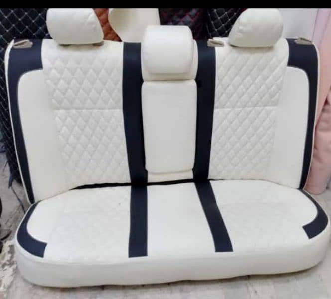 Car Seat Covers - Leather Velvet Rexine - Civic Alto Corolla Mira 13