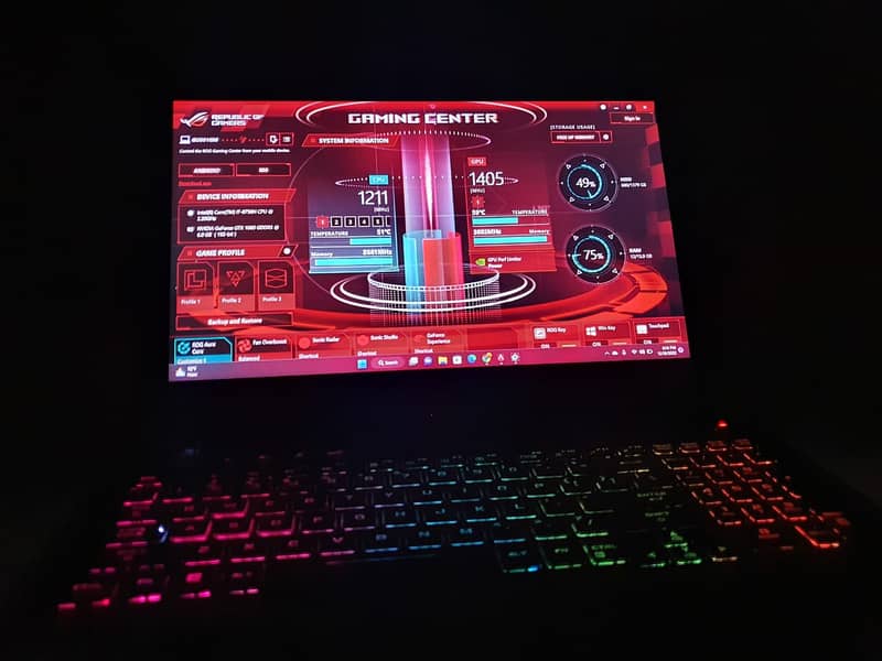 ASUS ROG CORE I7 8GEN GTX 6GB RGB KEY 10BY9 3