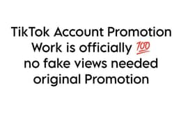 TikTok video Official Promotion