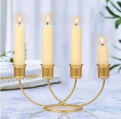 candles Stand Black and Gold