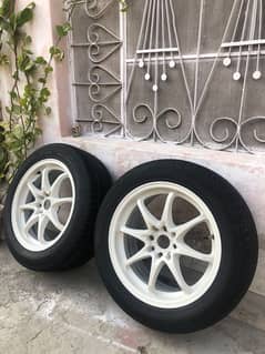 Alloy Rims 16 inch and Dunlope tyres for sale