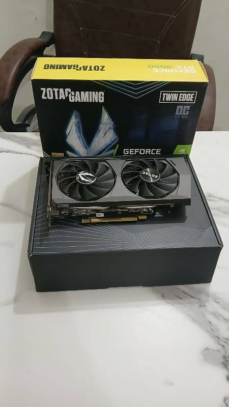 zotac rtx 3050 8gb for sale 10/10 with box 1