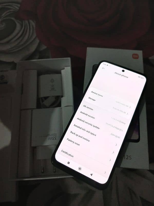 xiaomi note 12s 8gb 256gb just like new 4