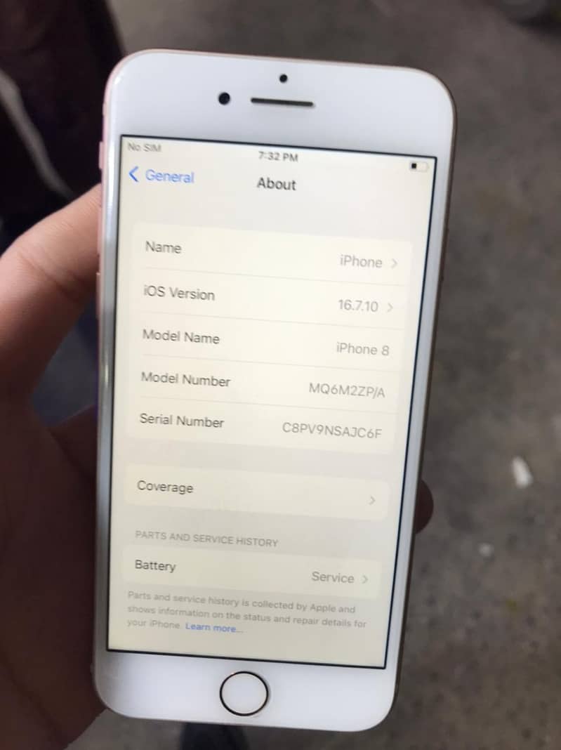 IPHONE 8 FACTORY UNLOCK ZA/A 32 GB NON PTA BACK BROKEN 5