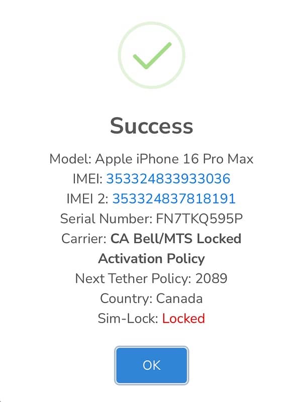 IPhone 16pro Max 256gb 4