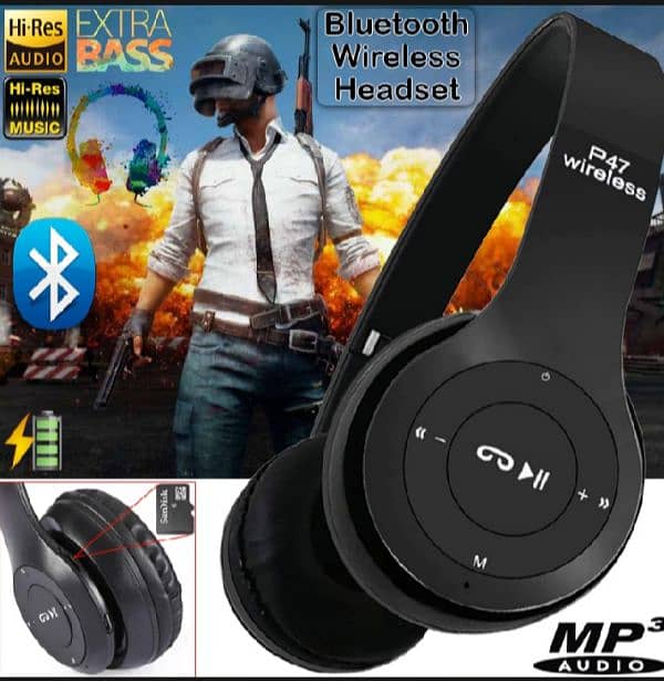 P47 wireless Best seller Bluetooth head phone for sale 2