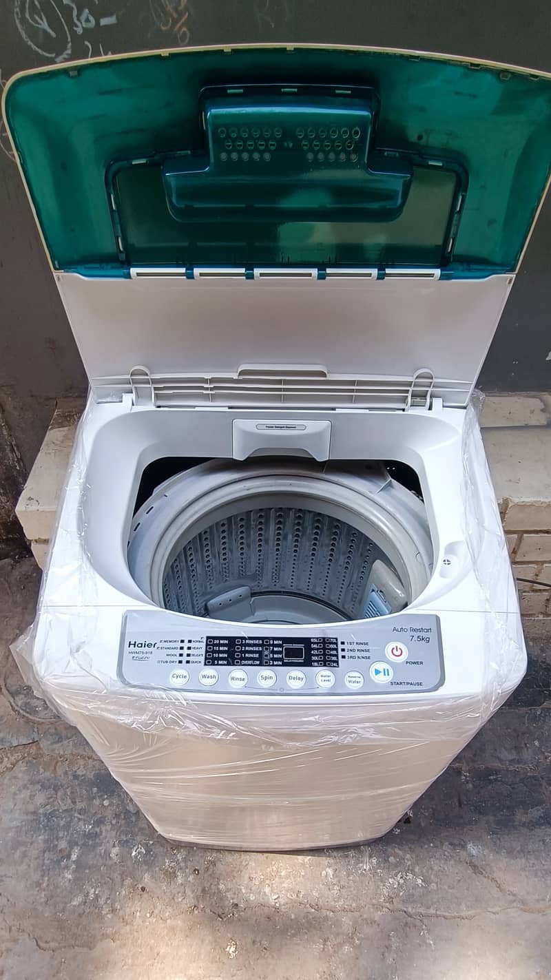 Haier 7.5 KG Mint Condition With Warrenty Automatic Washing Machine 6