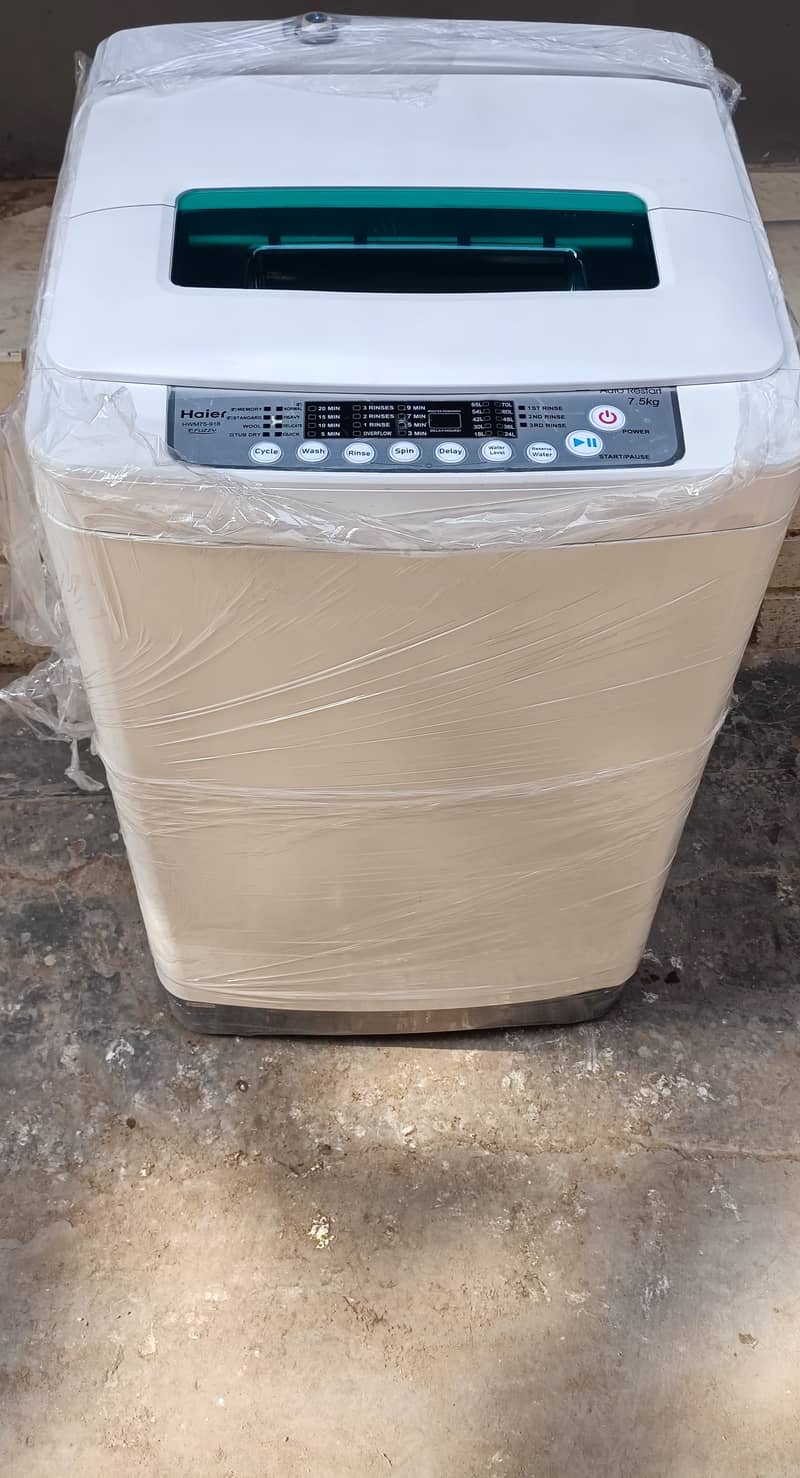 Haier 7.5 KG Mint Condition With Warrenty Automatic Washing Machine 7