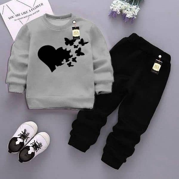 Stylish fleece printed tracksuits set for boys&girls+ free deliverey 0