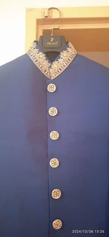 waistcoat + sherwani + kullah + shoes kussha 1