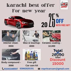 New Year 25% Discount Car Care Offer at Doorstep